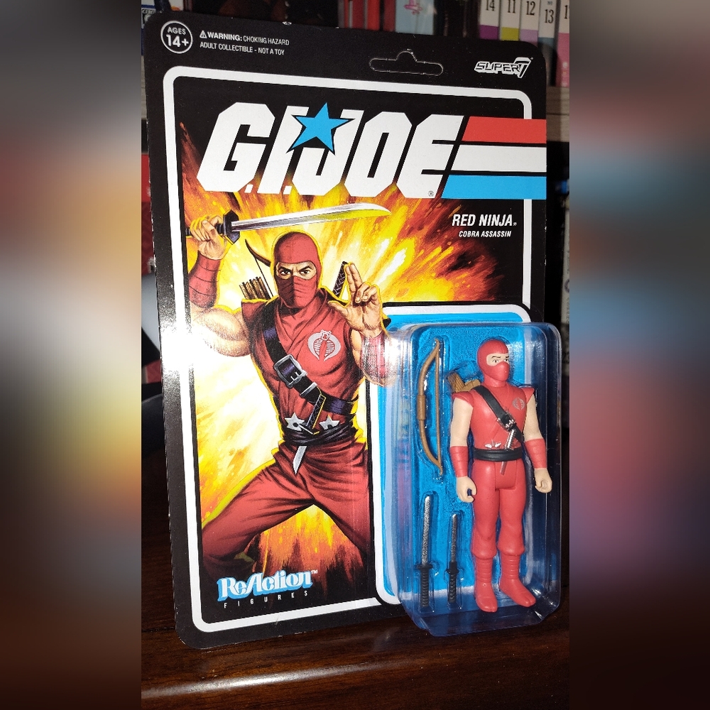 G.I Joe Reaction Red Ninja Figure.